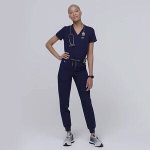 Figs Scrub Set in Navy